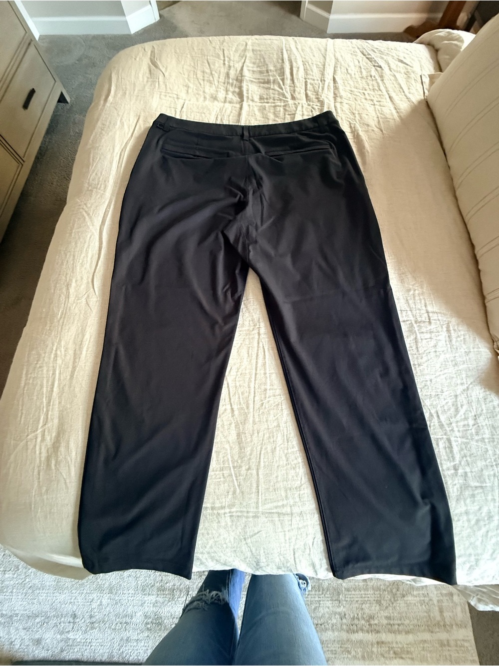 Men's Black Lululemon Pants - Classic Straight Fit